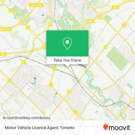 Motor Vehicle Licence Agent map