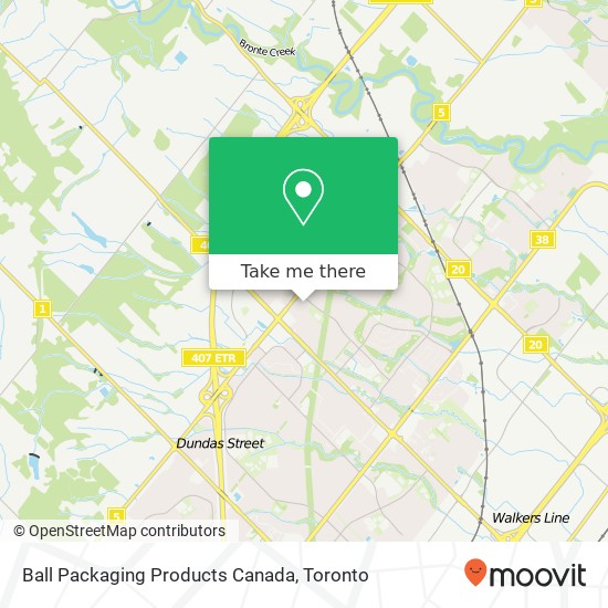 Ball Packaging Products Canada map