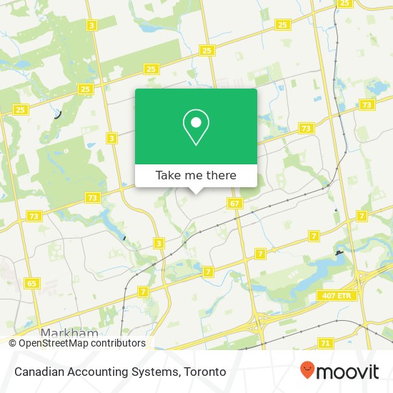 Canadian Accounting Systems map