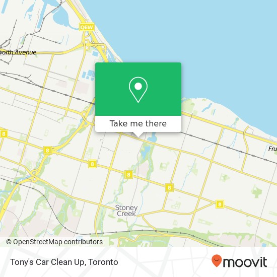 Tony's Car Clean Up map