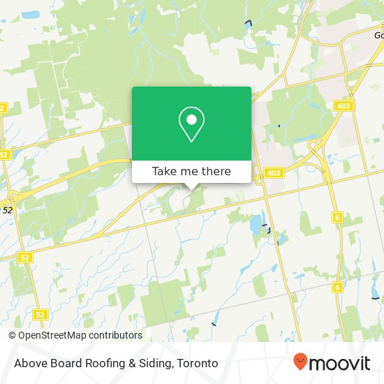 Above Board Roofing & Siding map