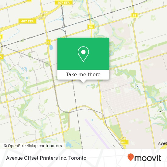 Avenue Offset Printers Inc map