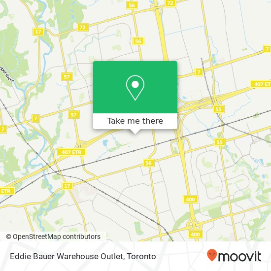 Eddie Bauer Warehouse Outlet map