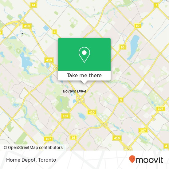 Home Depot map