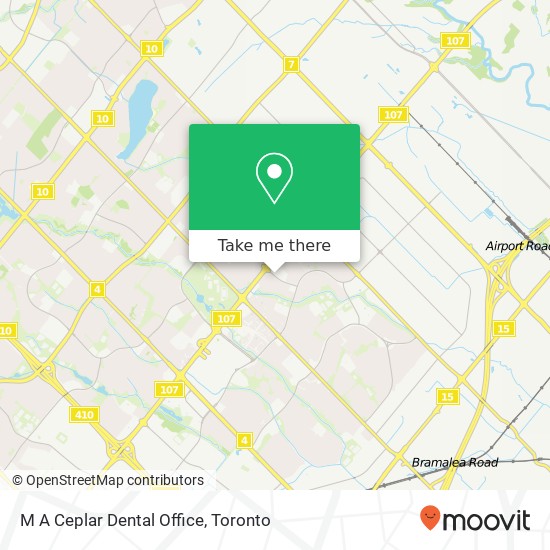 M A Ceplar Dental Office map
