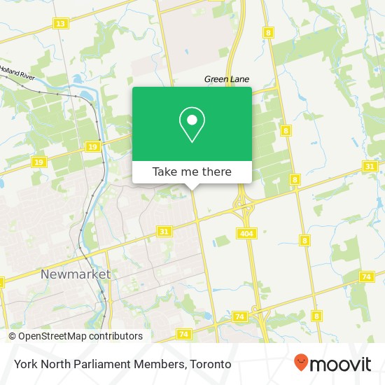 York North Parliament Members map