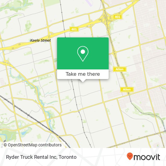 Ryder Truck Rental Inc map