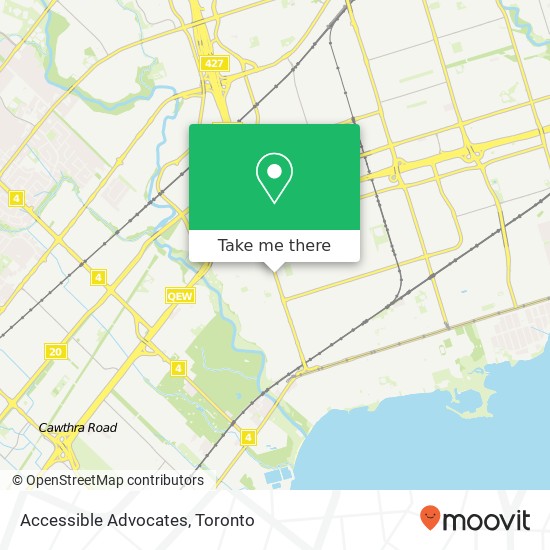 Accessible Advocates map