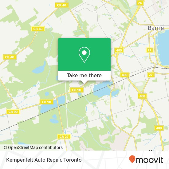 Kempenfelt Auto Repair map