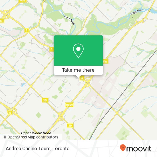 Andrea Casino Tours map