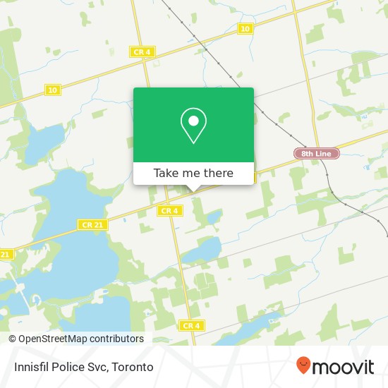 Innisfil Police Svc map