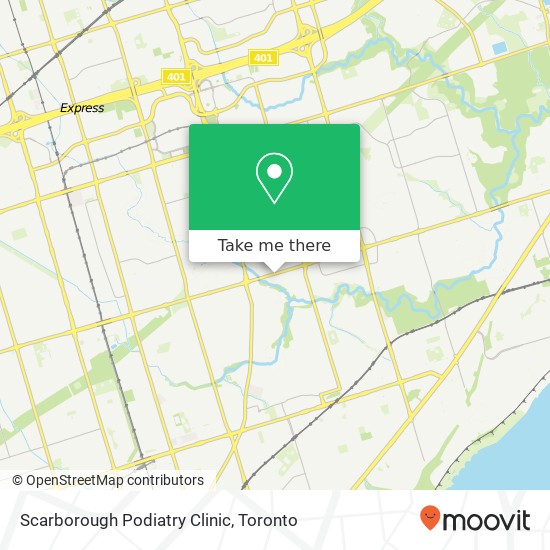 Scarborough Podiatry Clinic map