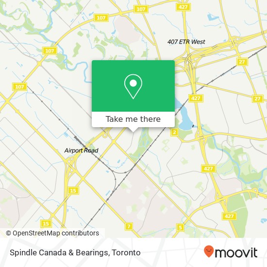 Spindle Canada & Bearings map