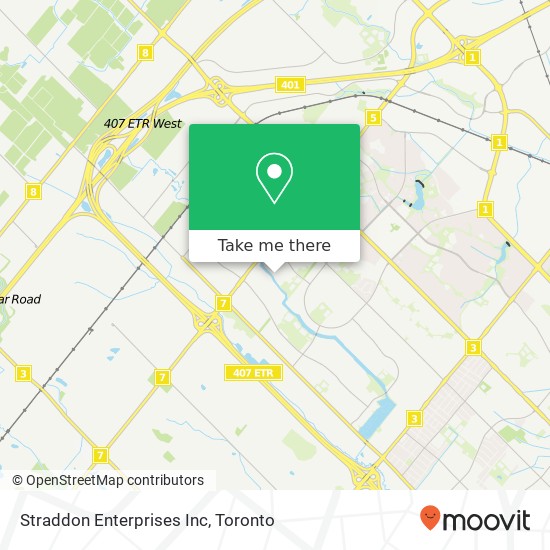 Straddon Enterprises Inc map