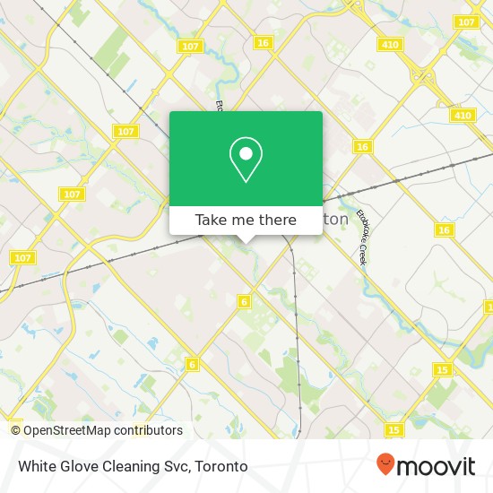 White Glove Cleaning Svc map