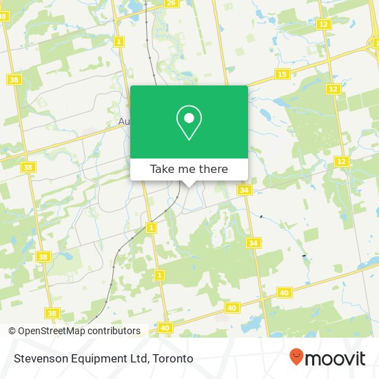 Stevenson Equipment Ltd map