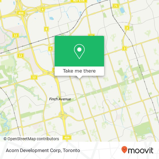 Acorn Development Corp map