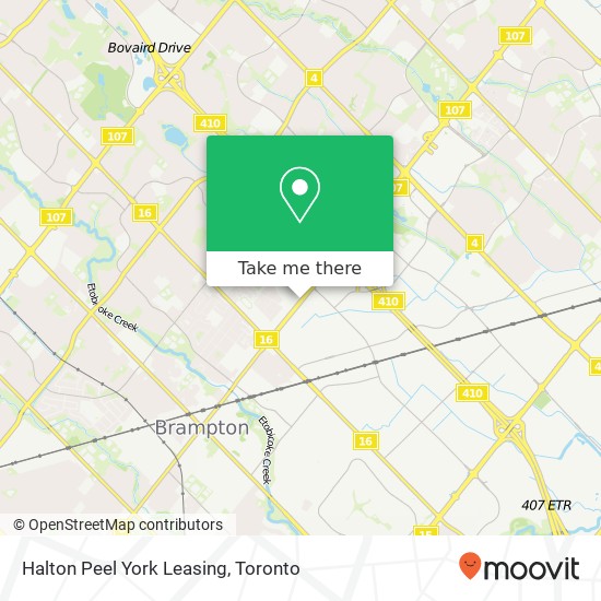 Halton Peel York Leasing map