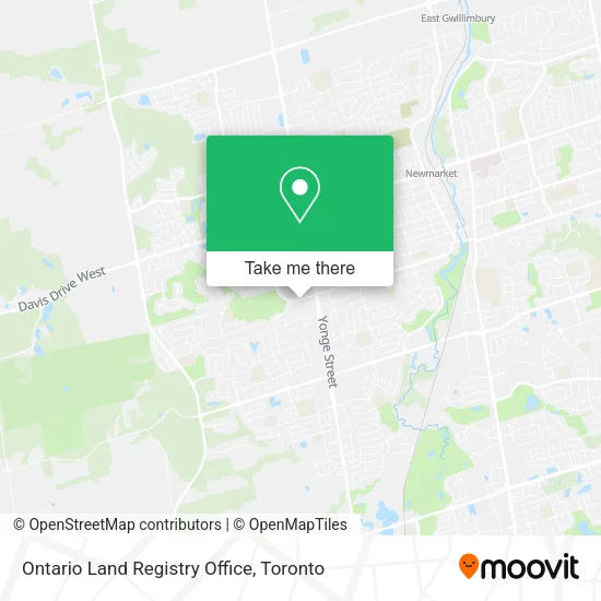 Ontario Land Registry Office map