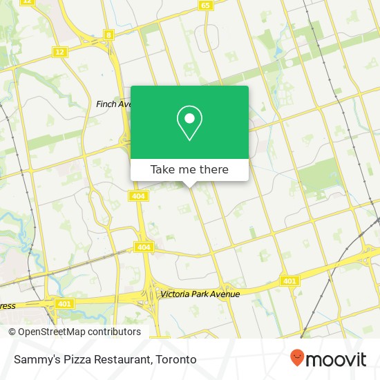 Sammy's Pizza Restaurant map