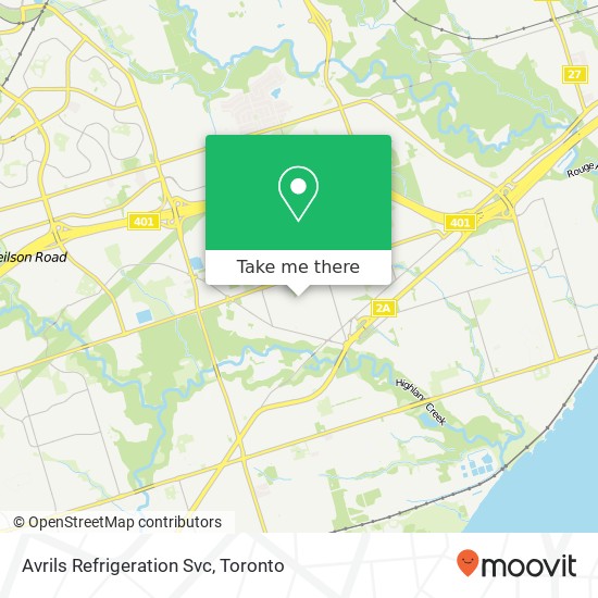 Avrils Refrigeration Svc map