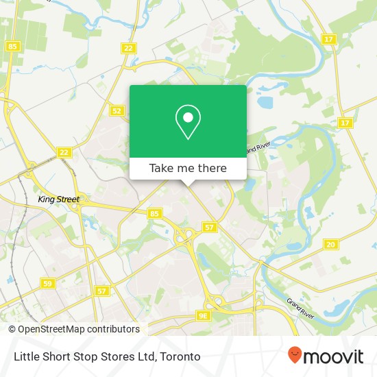 Little Short Stop Stores Ltd map