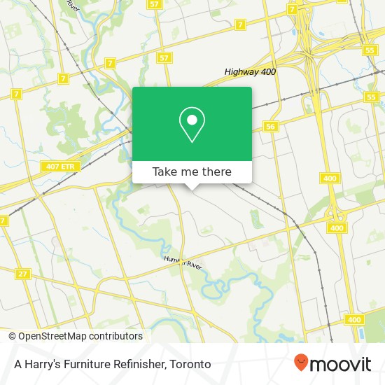 A Harry's Furniture Refinisher map