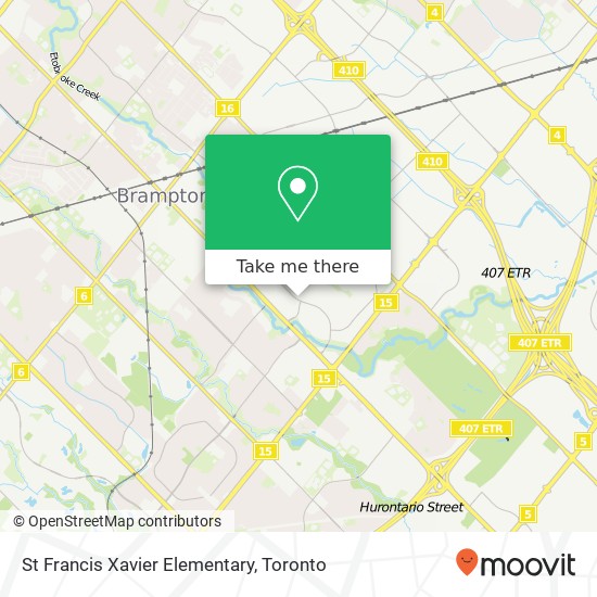 St Francis Xavier Elementary map