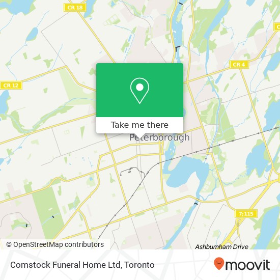 Comstock Funeral Home Ltd map