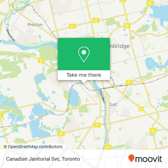 Canadian Janitorial Svc map