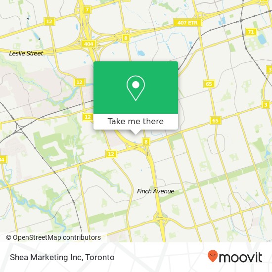 Shea Marketing Inc map