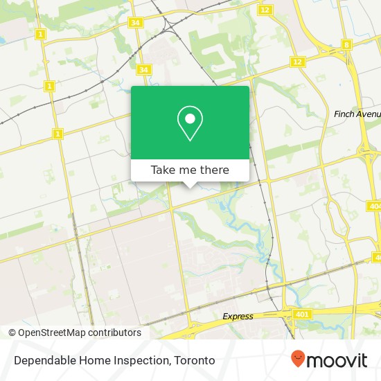 Dependable Home Inspection map