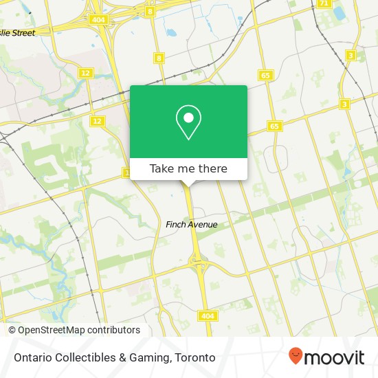 Ontario Collectibles & Gaming map