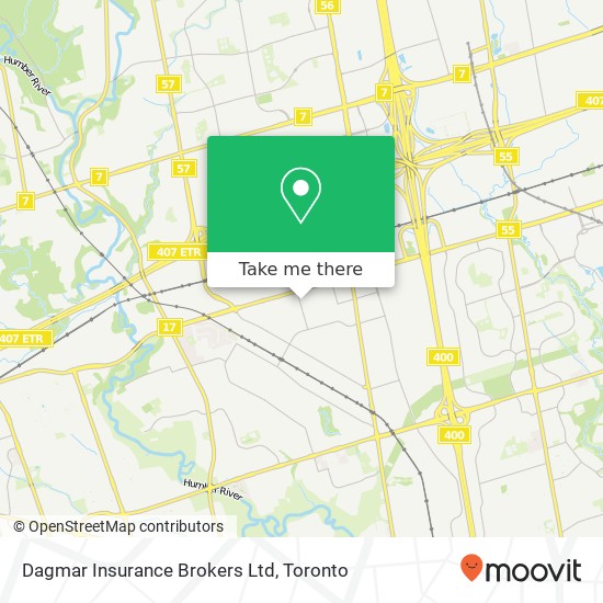 Dagmar Insurance Brokers Ltd map