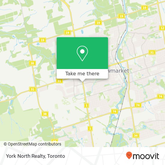 York North Realty map