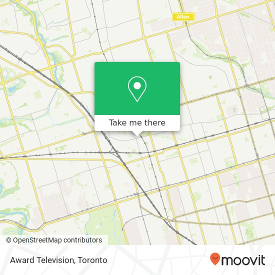 Award Television map