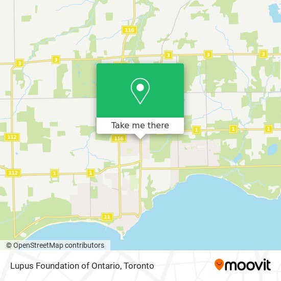 Lupus Foundation of Ontario map