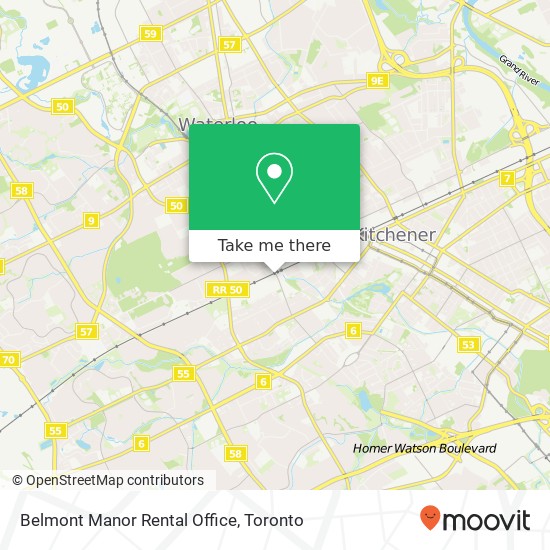 Belmont Manor Rental Office map