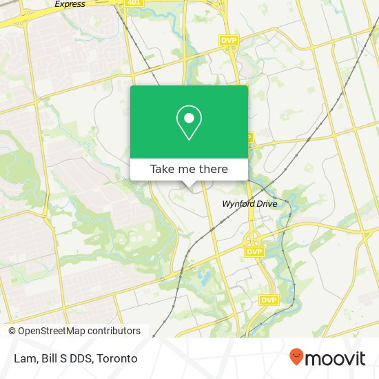 Lam, Bill S DDS map