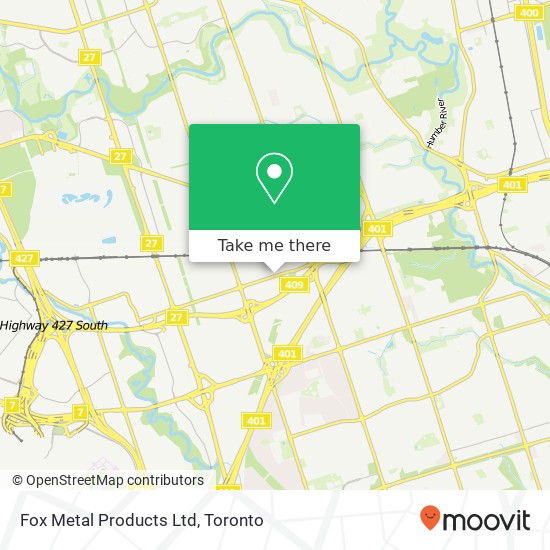 Fox Metal Products Ltd map