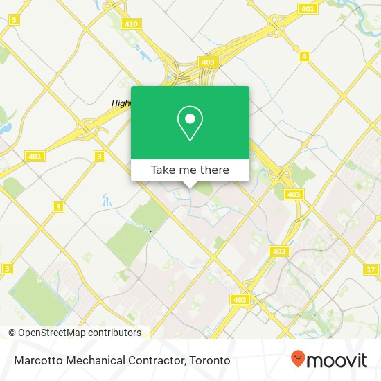 Marcotto Mechanical Contractor map