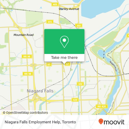 Niagara Falls Employment Help map