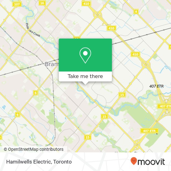 Hamilwells Electric map