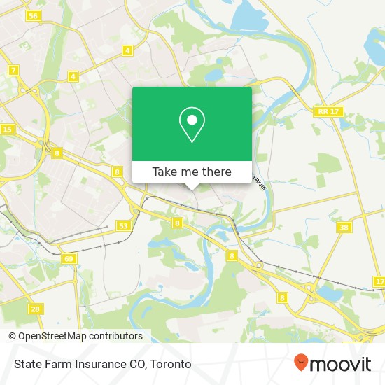 State Farm Insurance CO map