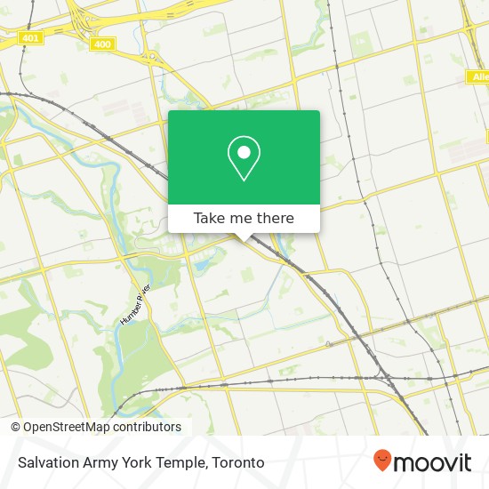 Salvation Army York Temple map