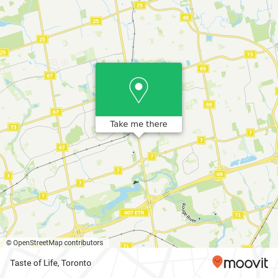 Taste of Life map