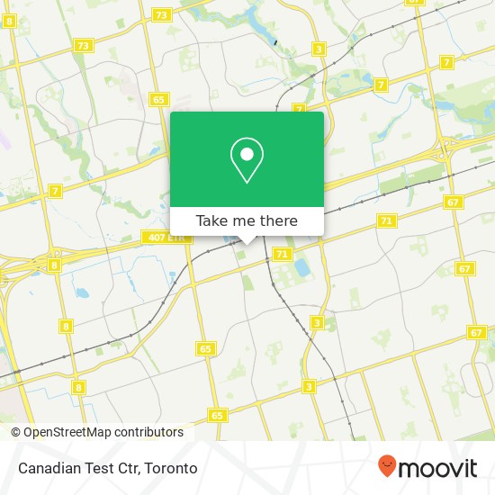 Canadian Test Ctr map