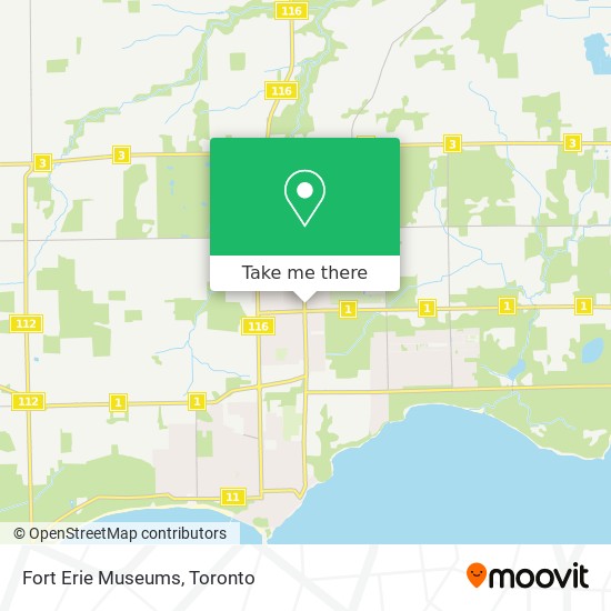 Fort Erie Museums map