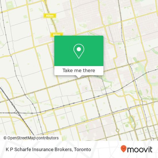 K P Scharfe Insurance Brokers map