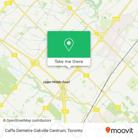 Caffe Demetre Oakville Centrum map